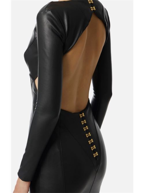 DRESS WITH CUT-OUT AND JEWEL HOOKS ELISABETTA FRANCHI | AB79557E2110 Nero